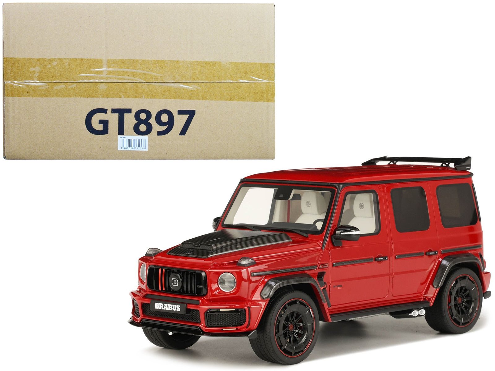 2022 Brabus 900 Rocket Edition Red with Carbon Hood 1/18 Model - Premium Mercedes Models from GT Spirit - Just $201.59! Shop now at Rapidvehicles