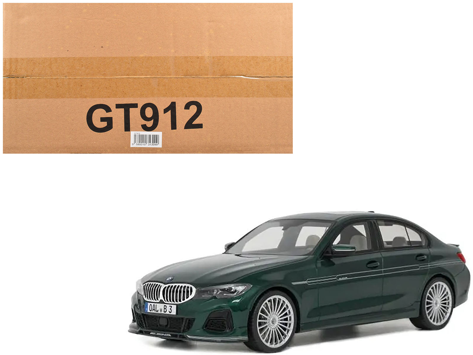 BMW Alpina B3 Green Metallic 1/18 Model Car by GT Spirit free shipping USA