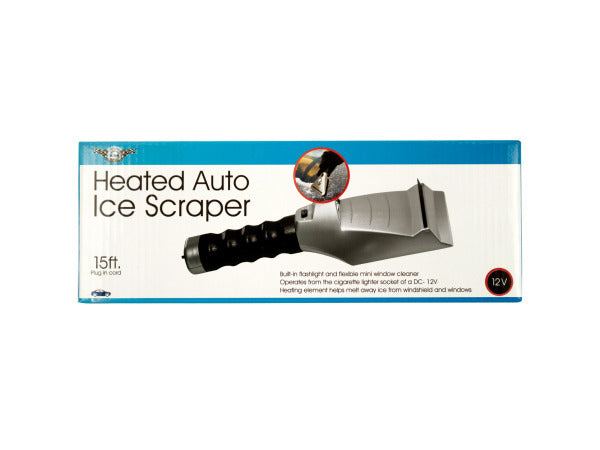 Heated Auto Ice Scraper with Flashlight ( Case of 3 ) - Premium Auto Care & Maintenance from Rapidvehicles - Just $46.99! Shop now at Rapidvehicles