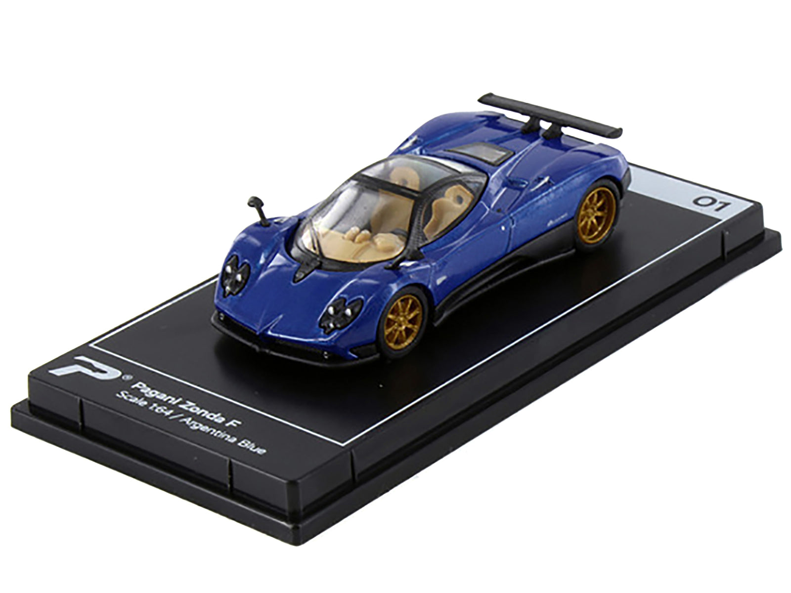 Pagani Zonda F Argentina Blue Metallic "Hypercar League Collection" 1/64 Diecast Model Car by PosterCars - Premium  from PosterCars - Just $21.99! Shop now at Rapidvehicles