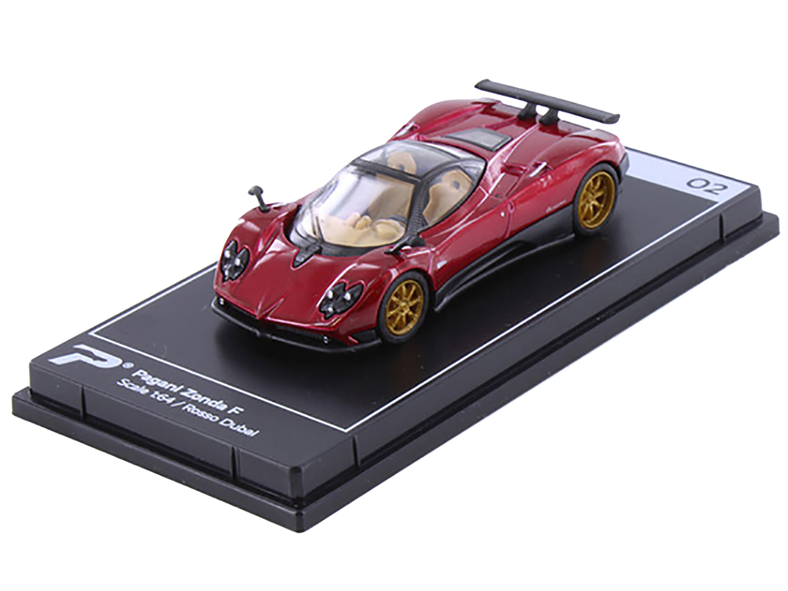 Pagani Zonda F Rosso Dubai Red Metallic "Hypercar League Collection" 1/64 Diecast Model Car by PosterCars - Premium  from PosterCars - Just $21.99! Shop now at Rapidvehicles