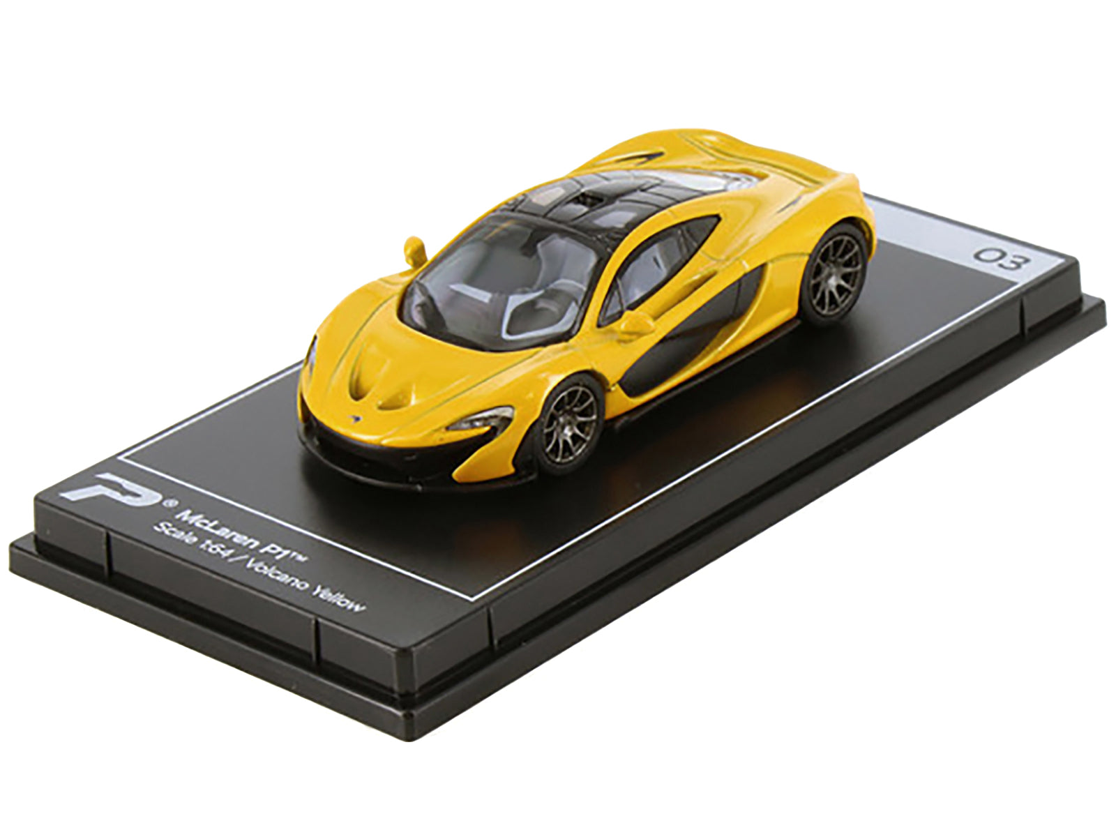 McLaren P1 Volcano Yellow Metallic with Black Top "Hypercar League Collection" 1/64 Diecast Model Car by PosterCars - Premium  from PosterCars - Just $21.99! Shop now at Rapidvehicles