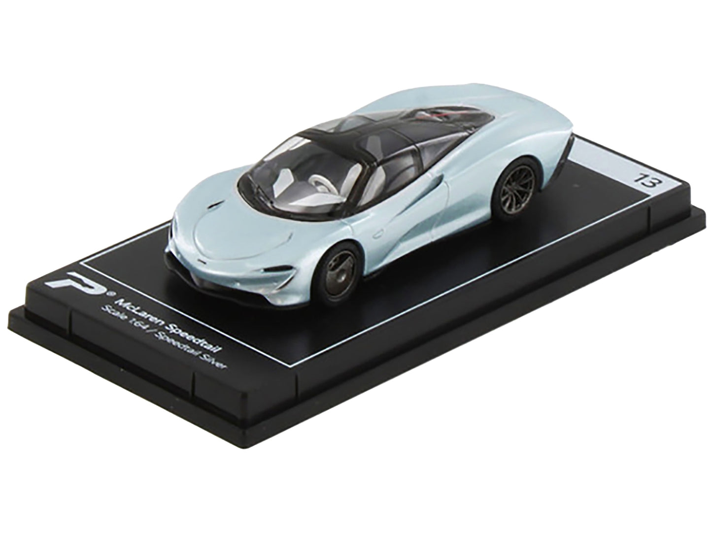 McLaren Speedtail Silver Metallic with Black Top "Hypercar League - Premium McLaren Models from PosterCars - Just $26.09! Shop now at Rapidvehicles