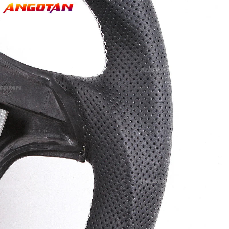 Steering Wheel For VW MK4 MK5 MK6 GTI Carbon Fiber Steering Wheel with LED Perforated Leather