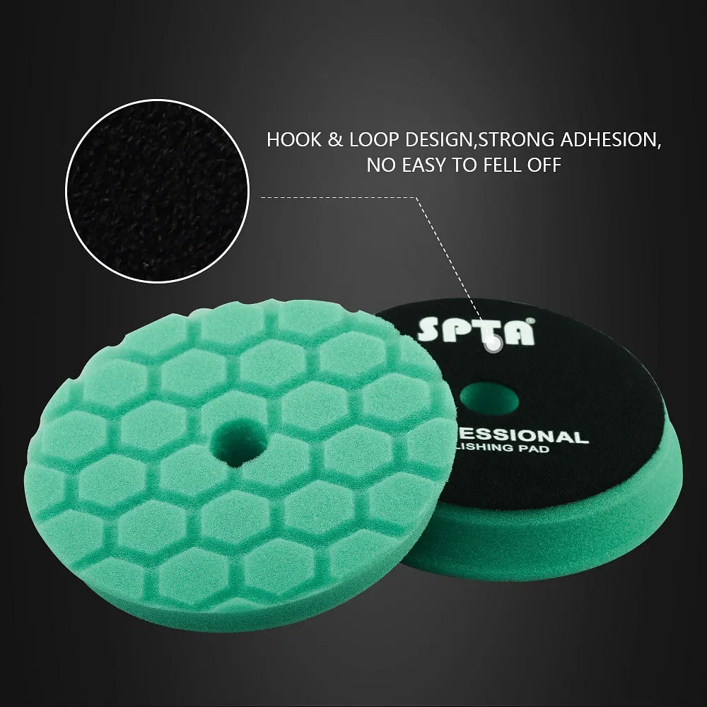 Color: Red, Material: Wave Sponge, Ships From: CN - (Bulk Sales) SPTA 3"(80mm)/5"(125mm)/6"(150mm) Hex-Logic Car Sponge Polishing Buffing Pads For DA/RO/GA Auto Buffer Polisher - Premium Car Wash & Maintenance from SPTA - Just $78.37! Shop now at Rapidvehicles