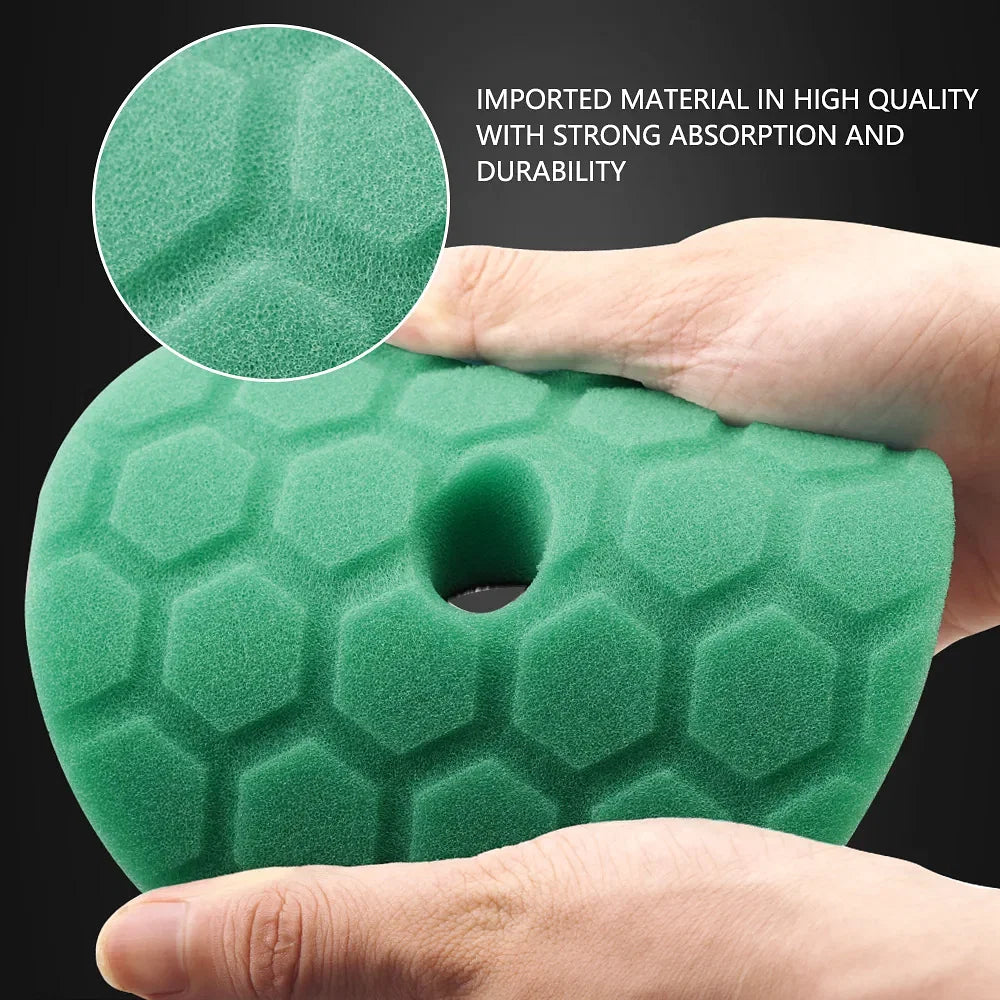 Color: Green, Material: Sponge, Ships From: CN - (Bulk Sales) SPTA 3"(80mm)/5"(125mm)/6"(150mm) Hex-Logic Car Sponge Polishing Buffing Pads For DA/RO/GA Auto Buffer Polisher - Premium Car Wash & Maintenance from SPTA - Just $64.37! Shop now at Rapidvehicles