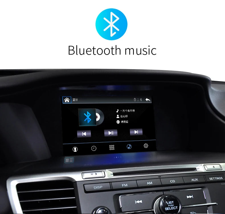 Car Media Player For Honda Accord 9 9.5,2013 2014 2015 2016 2017 5G Wireless Carplay Android Auto Bluetooth Phones,  Music