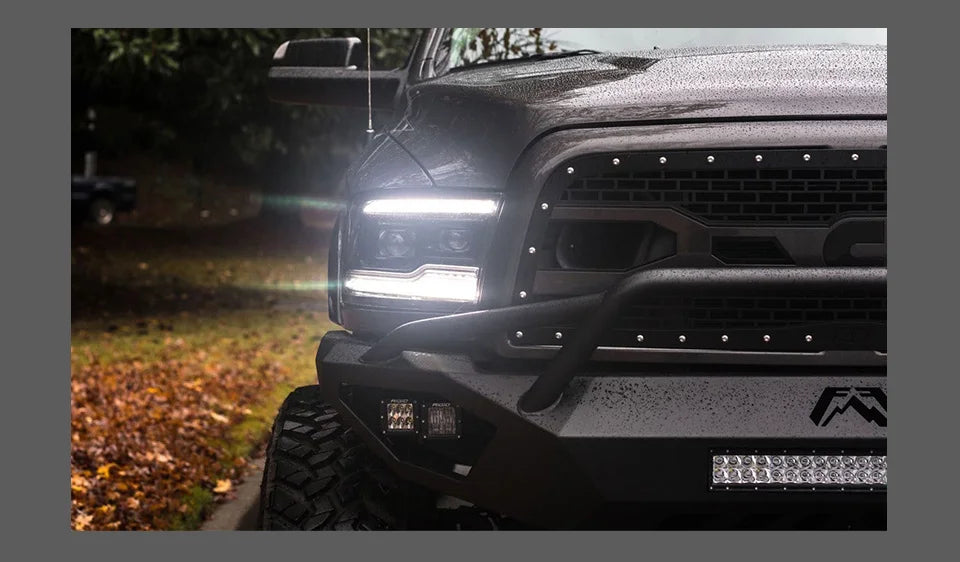 Head Lamp For Dodge Ram1500 2009-2018 Head Lights Led Fog Lights DRL Daytime Running Lights Tuning Car Accessories Ram2500