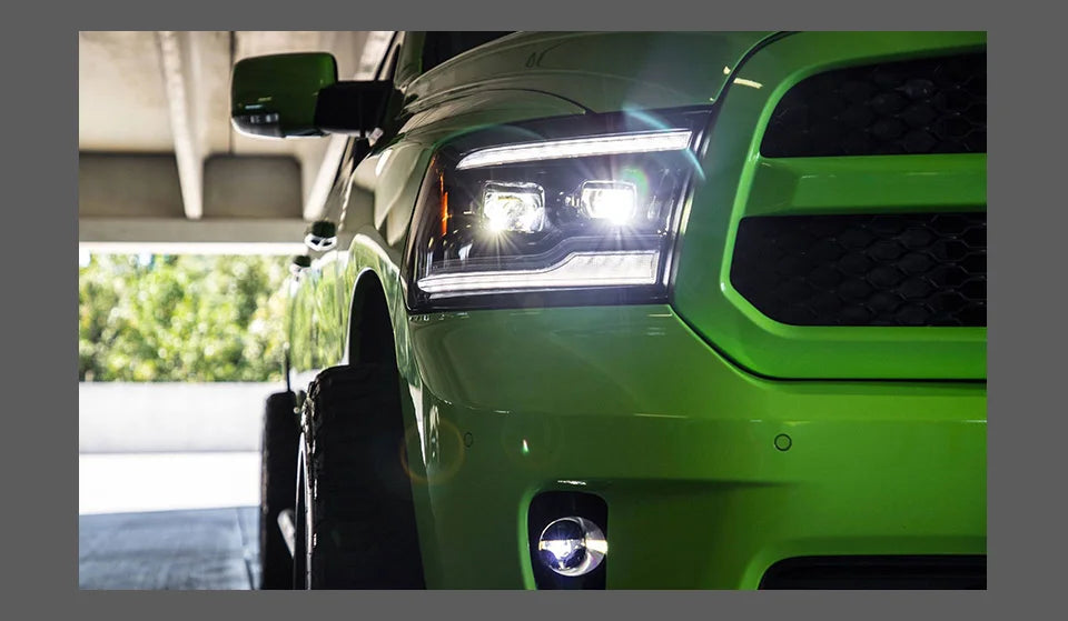 Head Lamp For Dodge Ram1500 2009-2018 Head Lights Led Fog Lights DRL Daytime Running Lights Tuning Car Accessories Ram2500