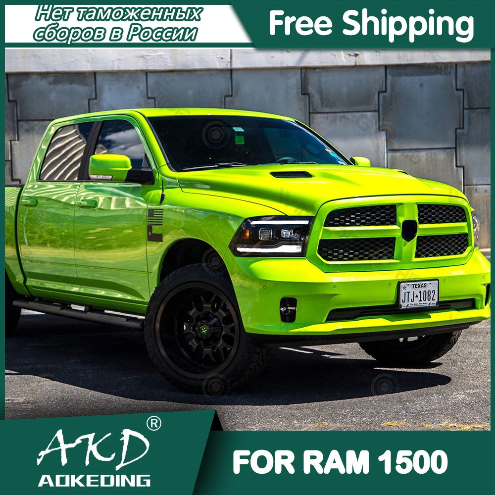 Head Lamp For Dodge Ram1500 2009-2018 Head Lights Led Fog Lights DRL Daytime Running Lights Tuning Car Accessories Ram2500
