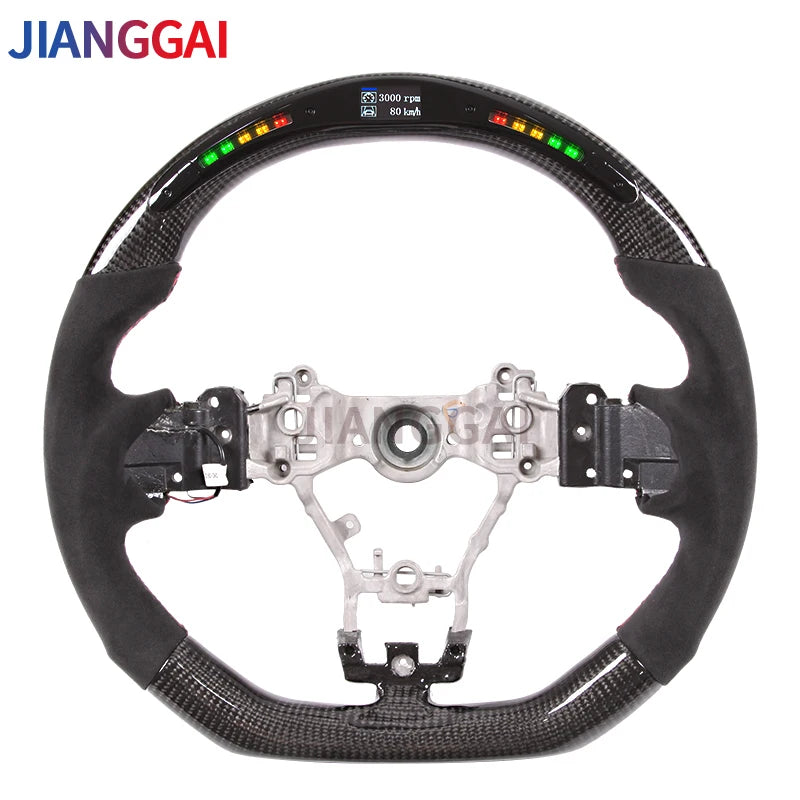 Carbon Fiber LED Steering Wheel Fit For Subaru stt/sti/ wrx 86 brz 2015-2021 Itlay Alcantara