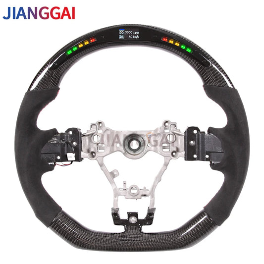 Carbon Fiber LED Steering Wheel Fit For Subaru stt/sti/ wrx 86 brz 2015-2021 Itlay Alcantara