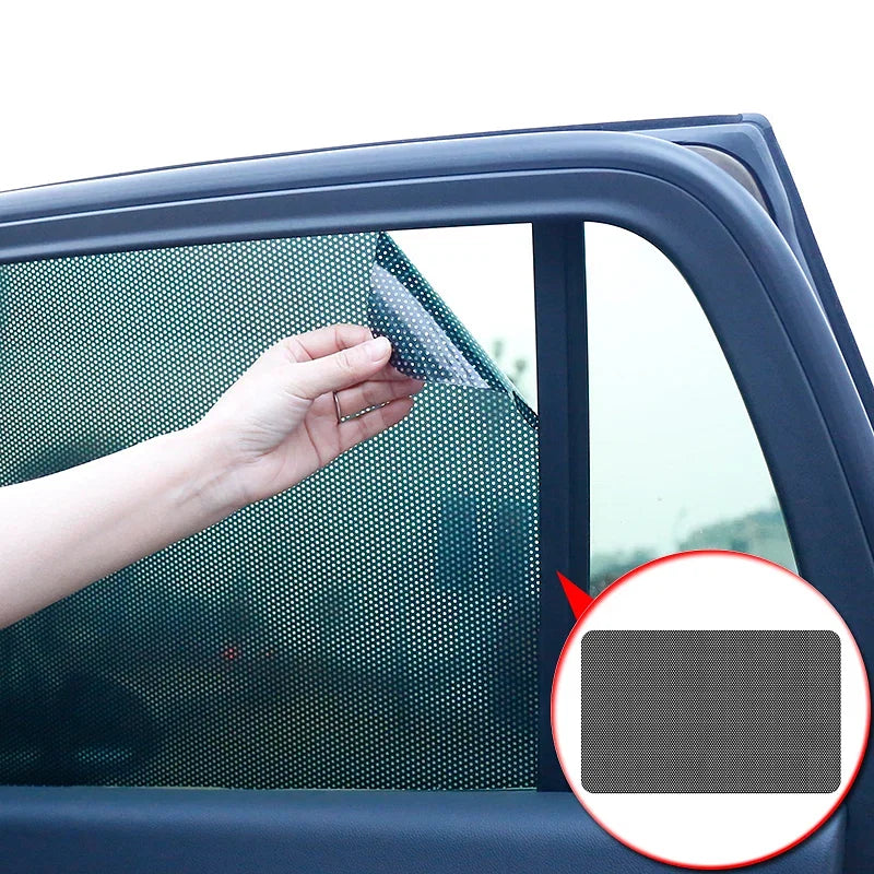 Size: 85*145cm - Car Styling 2pcs/set PVC Car Side Window Sunshades Electrostatic Sticker Sunscreen Film Stickers Cover Automobiles Accessories - Premium Exterior Accessories from Yawlooc - Just $5.84! Shop now at Rapidvehicles