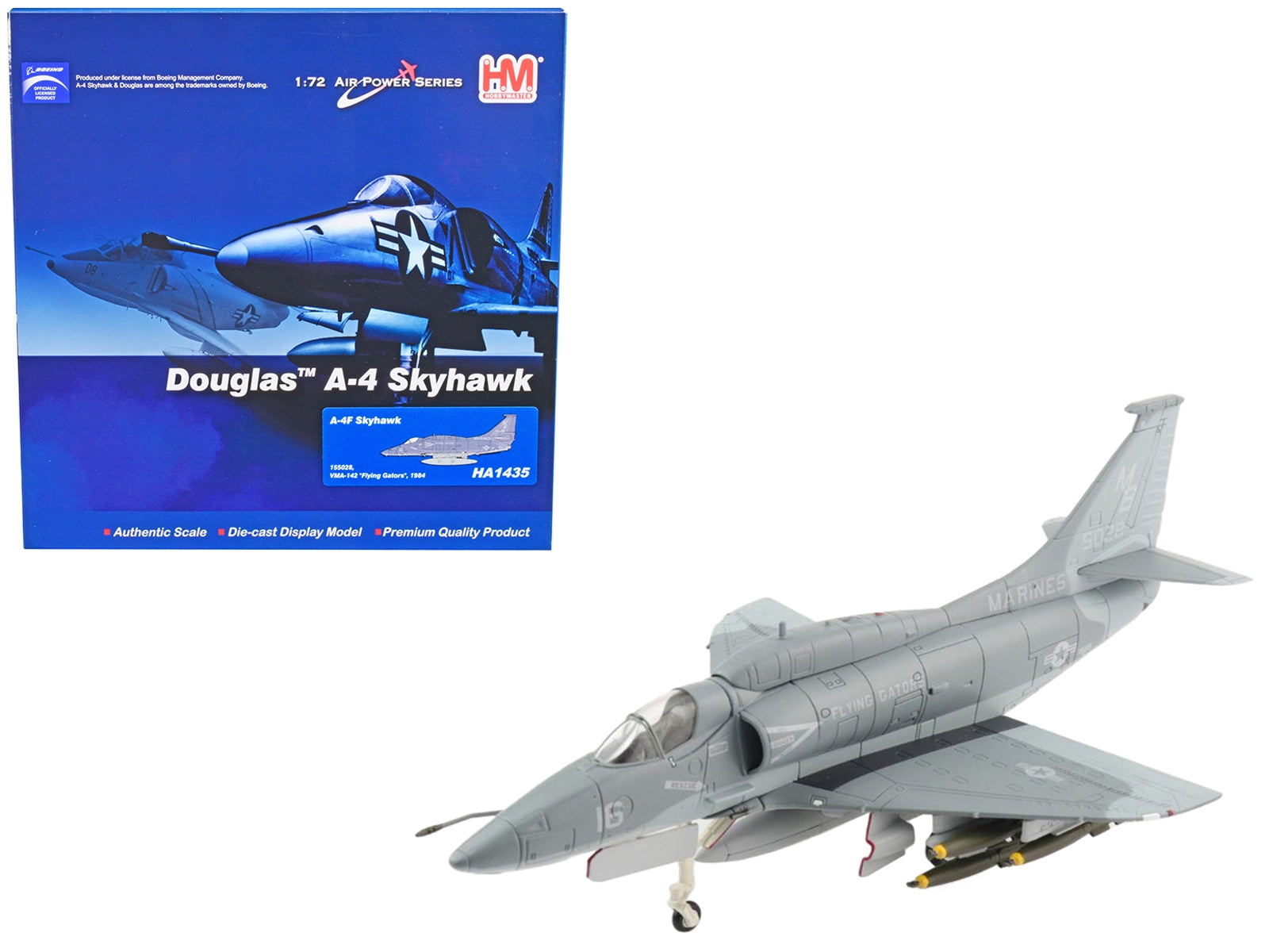 Douglas A-4F Skyhawk Attack Aircraft VMA-142 "Flying Gators" (1984) "Air Power Series" 1/72 Diecast Model by Hobby Master - Premium Aircrafts and War Planes from Hobby Master - Just $137.81! Shop now at Rapidvehicles