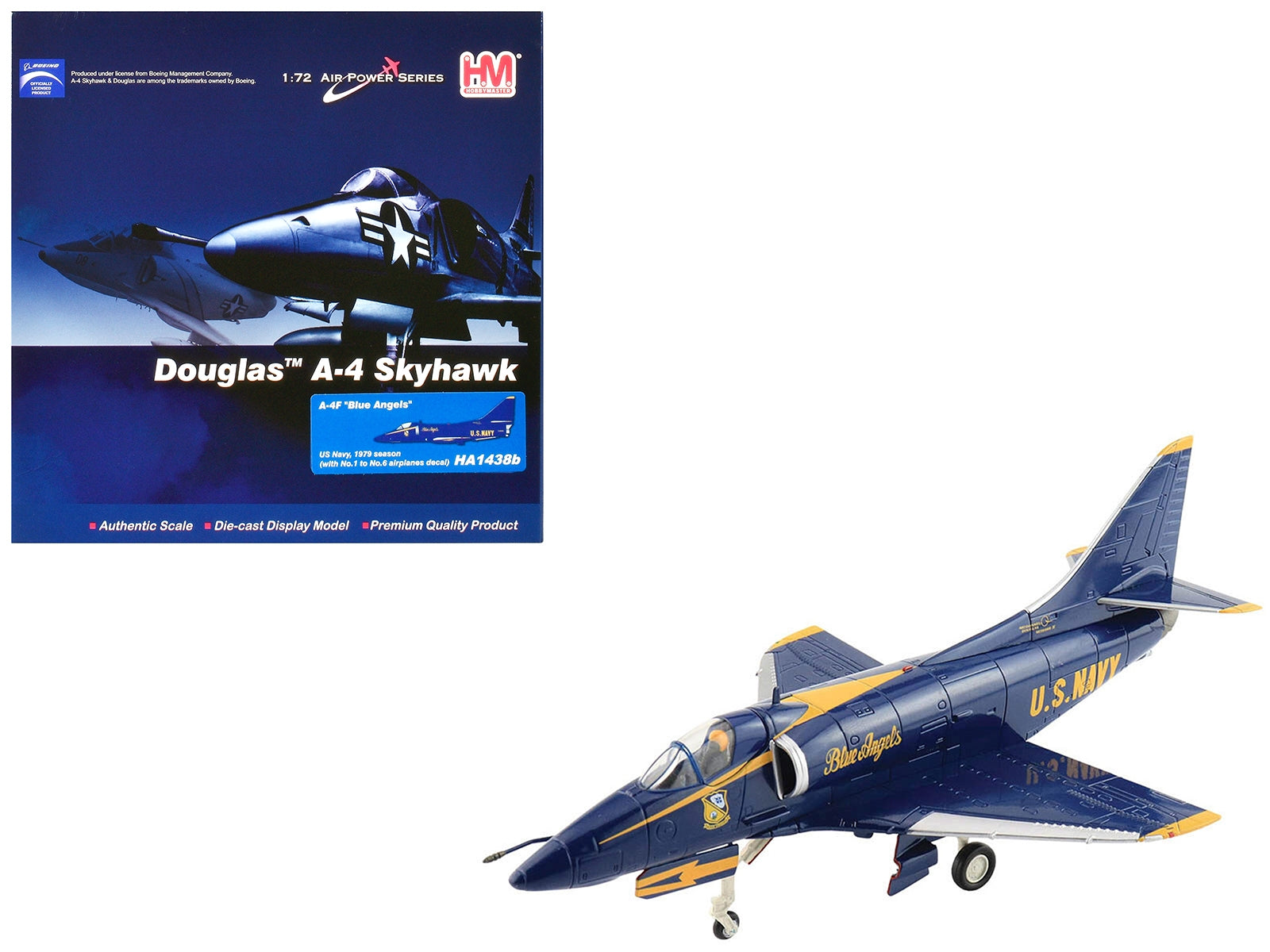 Douglas A-4F Skyhawk Aircraft "Blue Angels 1979 Season #1-6 Decals" United States Navy "Air Power Series" 1/72 Diecast Model by Hobby Master - Premium Douglas from Hobby Master - Just $128.99! Shop now at Rapidvehicles