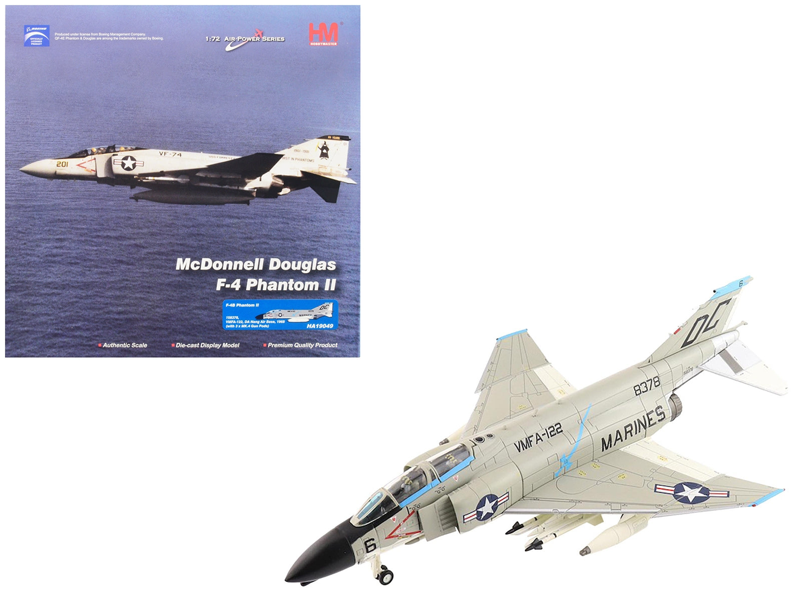 McDonnell Douglas F-4B Phantom II Aircraft "VMFA-122 DA Nang Air Base" (1968) United States Marines "Air Power Series" 1/72 Diecast Model by Hobby Master - Premium McDonnell Douglas from Hobby Master - Just $134.21! Shop now at Rapidvehicles