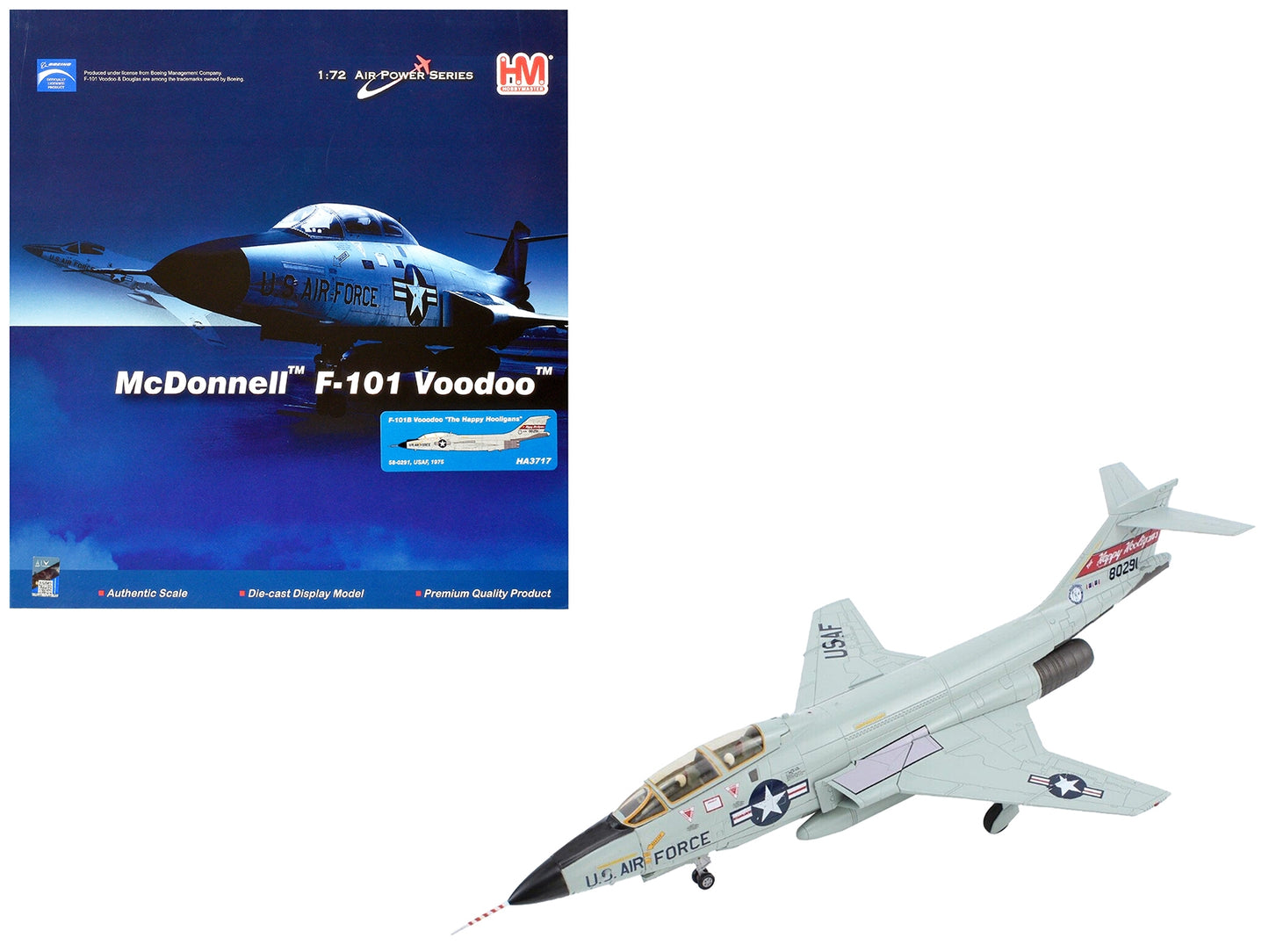 McDonnell RF-101B Voodoo Fighter Aircraft "The Happy Hooligans" - Premium Military Models from Hobby Master - Just $169.99! Shop now at Rapidvehicles