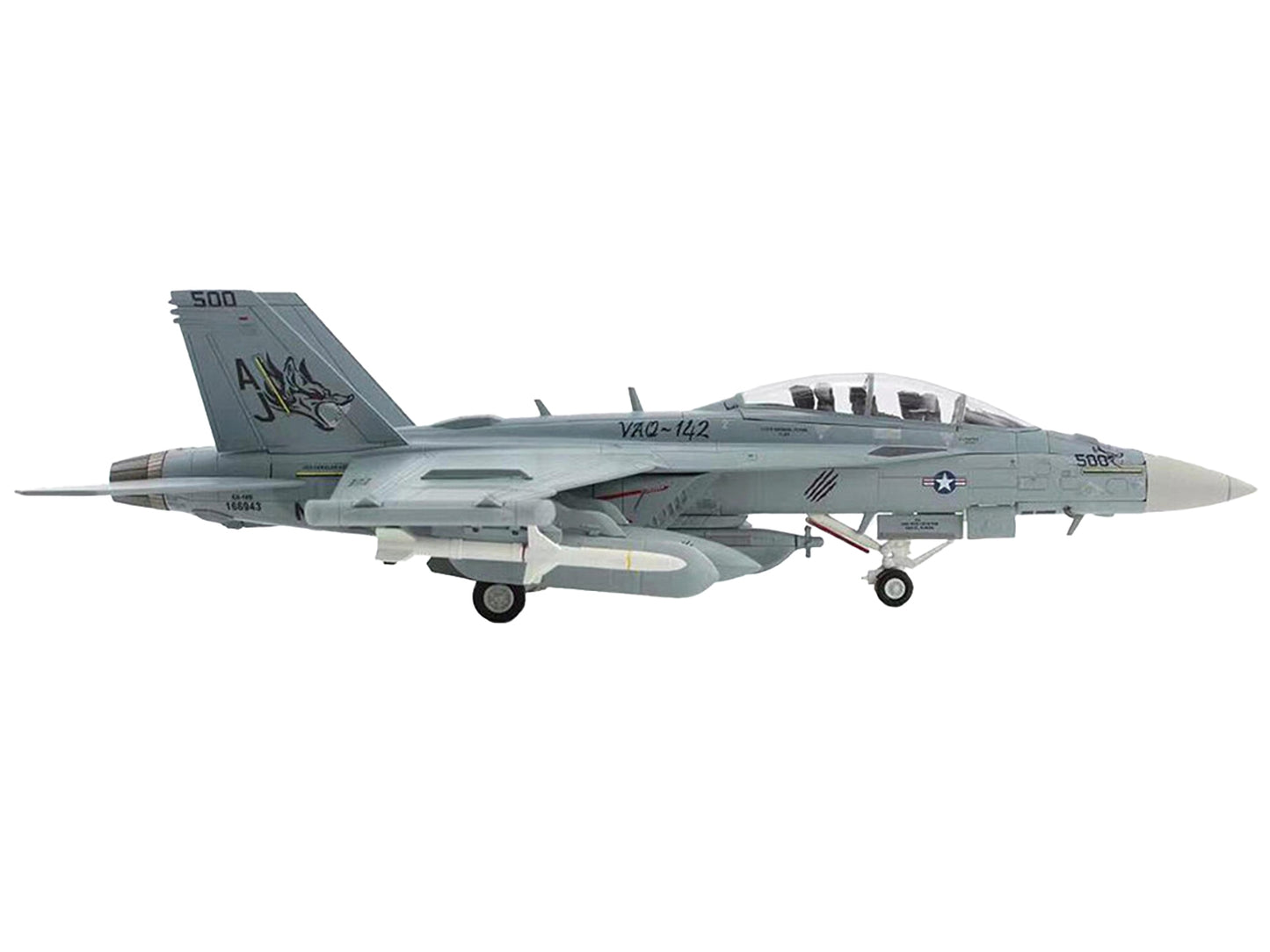 Boeing EA-18G Growler Aircraft "VAQ-142 Gray Wolves USS Gerald R. - Premium Military Models from Hobby Master - Just $186.29! Shop now at Rapidvehicles