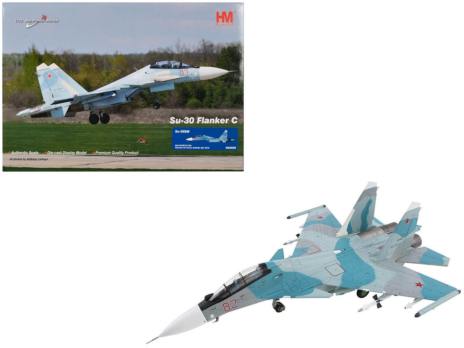 Sukhoi Su-30SM Flanker-C Fighter Aircraft "Kubinka AB Russia" - Premium Military Models from Hobby Master - Just $188.99! Shop now at Rapidvehicles