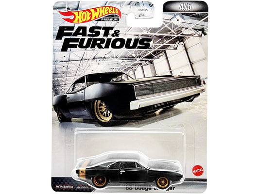 1968 Dodge Charger R/T Matt Black with Gold Tail Stripe "Fast & - Premium Fast & Furious Models from Hotwheels - Just $28.79! Shop now at Rapidvehicles