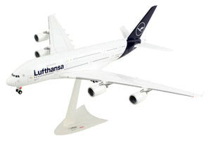 Airbus A380 Commercial Aircraft "Lufthansa" (D-AIMK) White with Dark Blue Tail 1/200 Plastic Model Airplane by Herpa - Premium Airbus from Herpa - Just $221.70! Shop now at Rapidvehicles