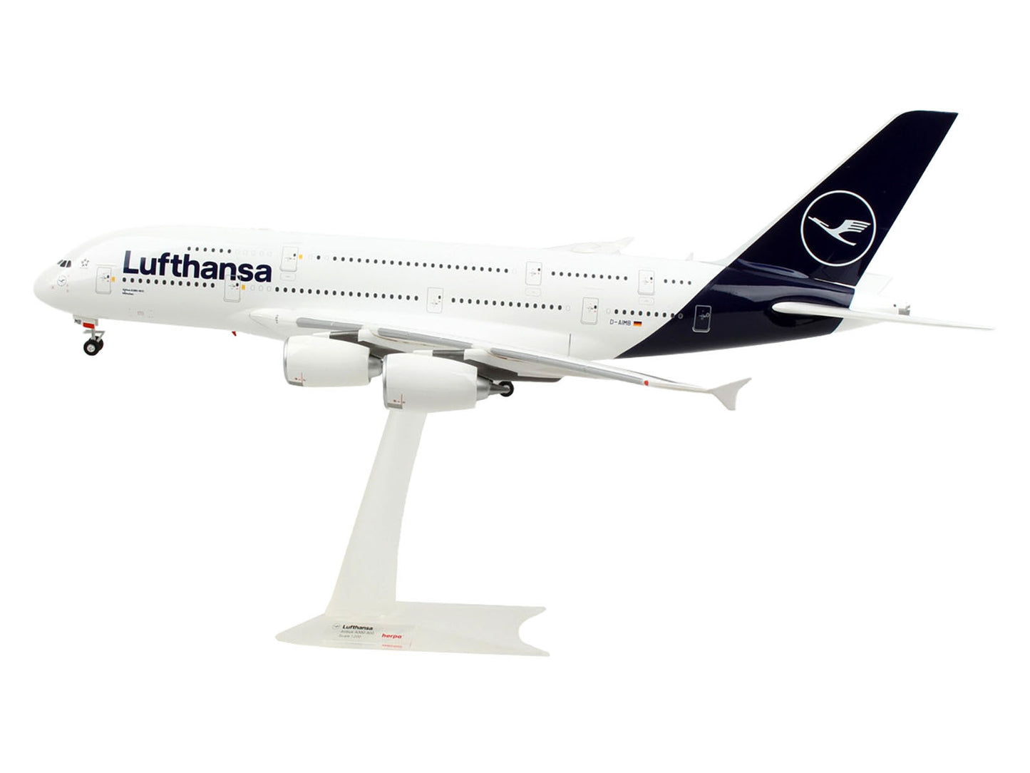 Airbus A380 Commercial Aircraft "Lufthansa" (D-AIMK) White with - Premium Airbus from Herpa - Just $199.53! Shop now at Rapidvehicles