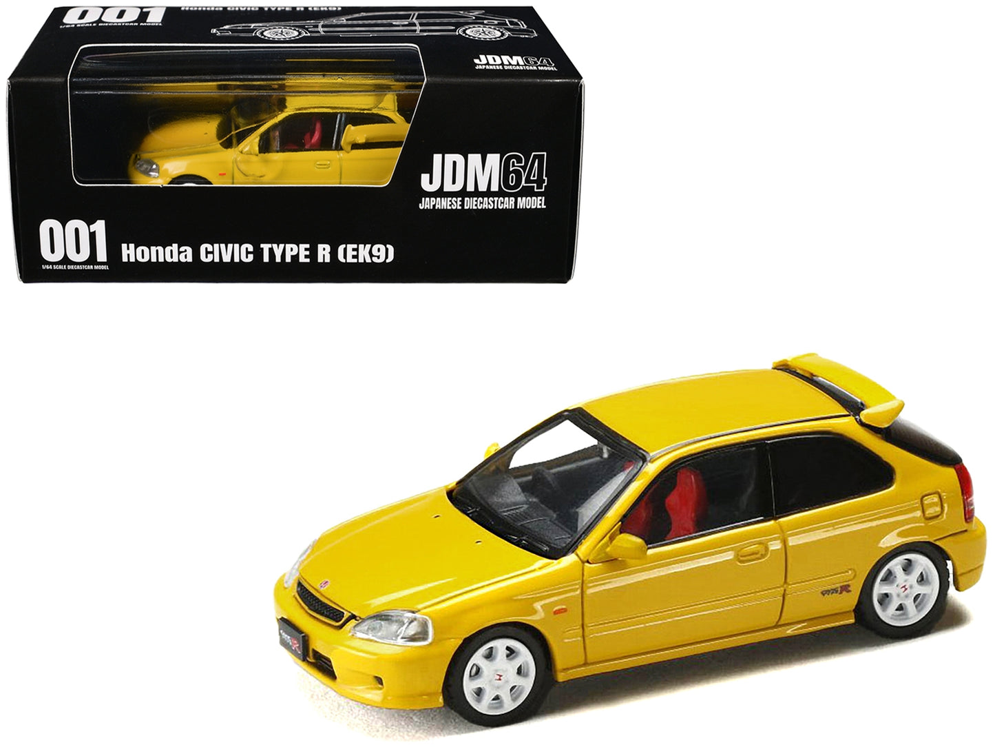 Honda Civic Type R (EK9) RHD (Right Hand Drive) Sunlight Yellow - Premium Honda Models from Hobby Japan - Just $40.49! Shop now at Rapidvehicles