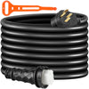 VEVOR RV Shore Power Extension Cord 36FT 50 AMP Weatherproof Heavy Duty 6/3 + 8/1 STW Twist Lock Cord 50 Amp RV Replacement Cord and CSA Approved with Molded Connector and Patented Handle - Premium RV Extension Cord from VEVOR - Just $204.99! Shop now at Rapidvehicles