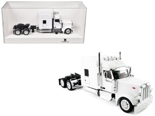 Peterbilt 589 with Stand Up Sleeper Cab White 1/87 (HO) Plastic Model Car by HO Logistics free shipping USA