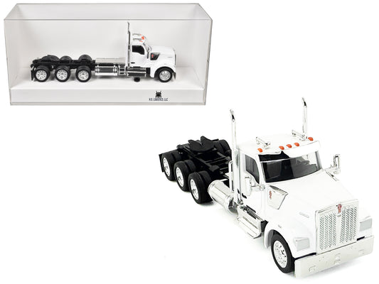Kenworth W990 3-Axel Day Cab White 1/87 (HO) Plastic Model Car by HO Logistics free shipping USA