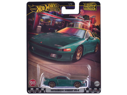 Mitsubishi 3000GT VR-4 Green Metallic "Boulevard" Series Diecast Model Car by Hot Wheels free shipping USA