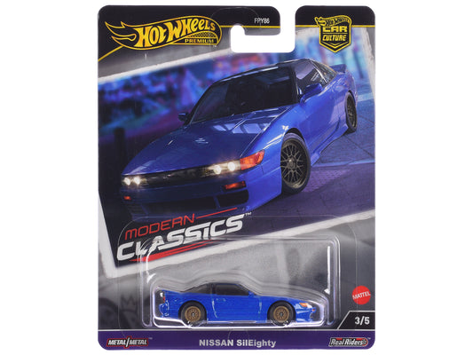 Nissan SilEighty Blue Metallic "Modern Classics" Series Diecast Model Car by Hot Wheels free shipping USA