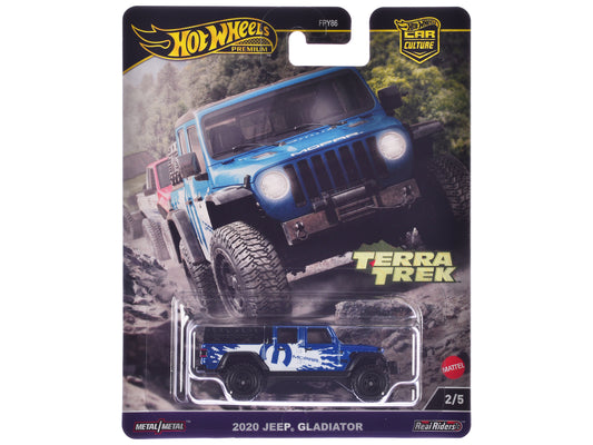2020 Jeep Gladiator Pickup Truck Blue Metallic "MOPAR" "Terra Trek" Series Diecast Model Car by Hot Wheels free shipping USA