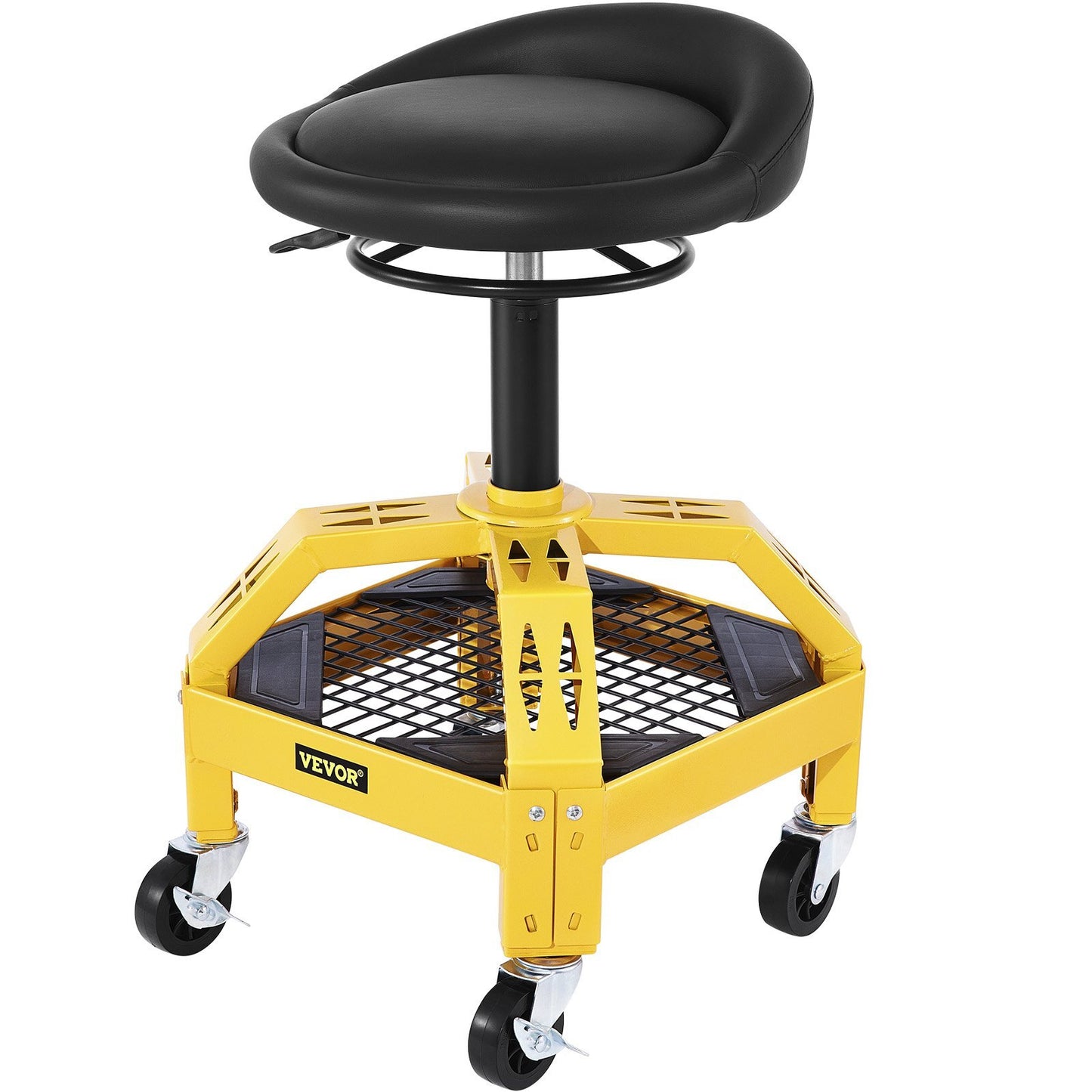 VEVOR Rolling Garage Stool, 300LBS Capacity, Adjustable Height - Premium Shop Stool from VEVOR - Just $111.38! Shop now at Rapidvehicles