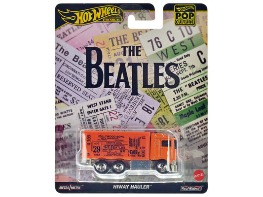 Hiway Hauler Orange with Concert Ticket Graphics "The Beatles" "Pop Culture" Series Diecast Model Car by Hot Wheels free shipping USA