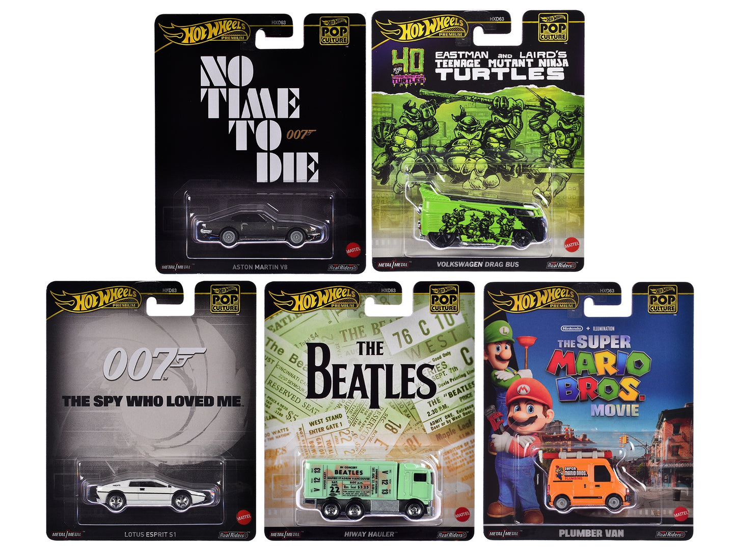 "Pop Culture 2024" 5 piece Set D "Premium Series" Diecast Model - Premium Other from Hotwheels - Just $73.79! Shop now at Rapidvehicles