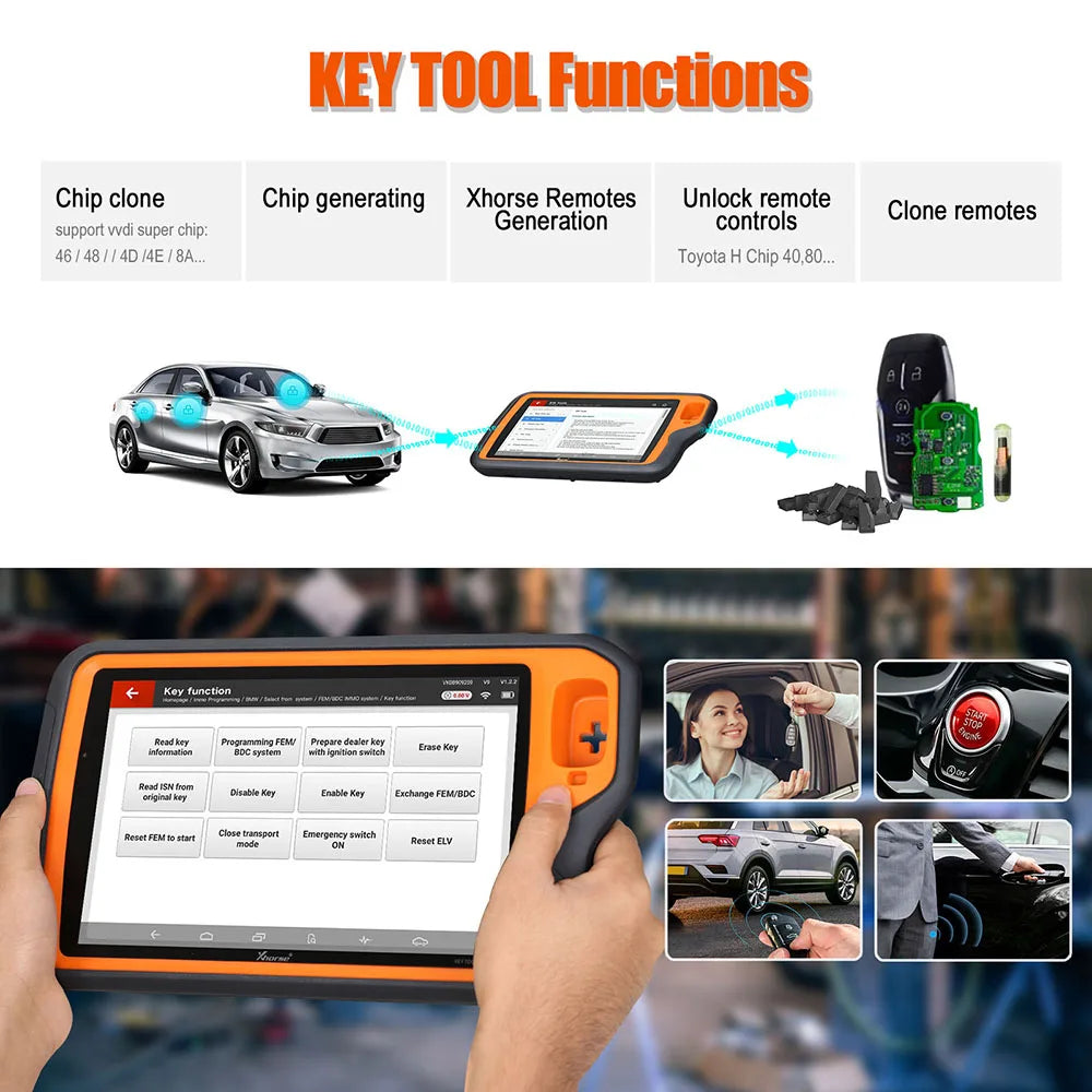 Xhorse VVDI Key Tool Plus Pad Full Auto Key Programmer Advanced Version for Benz/BMW/AUDI All in 1