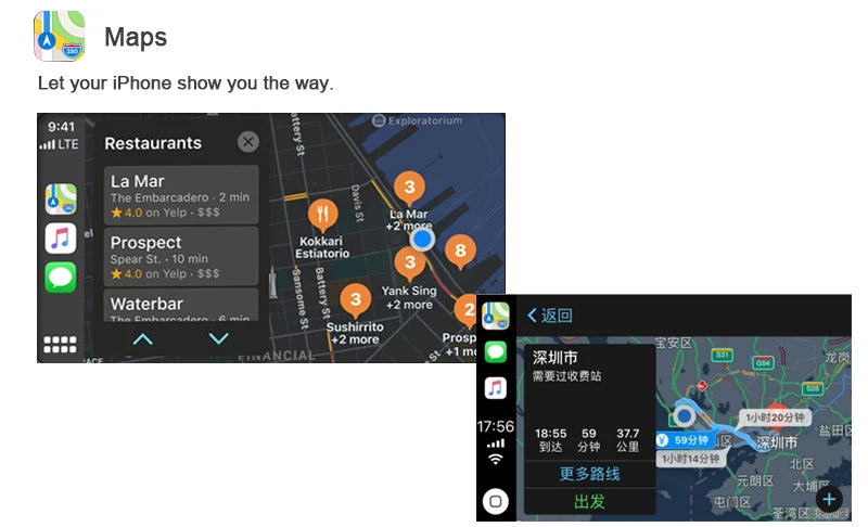kSmart Auto Wireless CarPlay Android Auto for Alfa Romeo Stelvio & Giulia 16-19 Models Support OEM Microphone