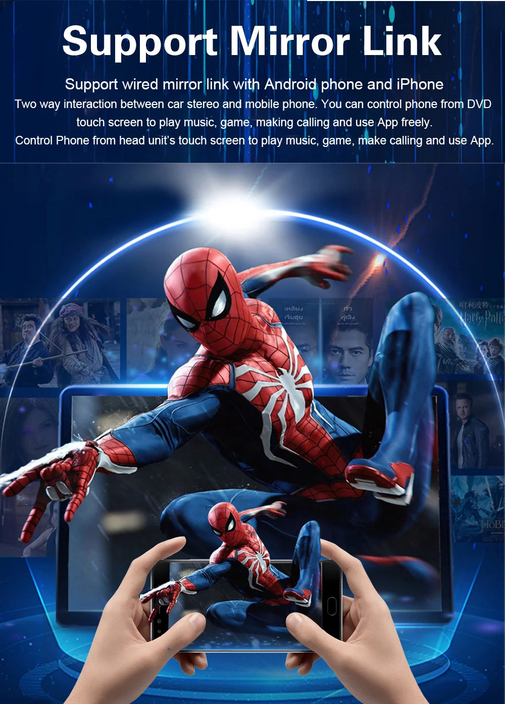 12.3inch Android 13 Touch Screen 8+256GB Car Stereo For Dodge Charger 2011-2019 Car Radio Player GPS Navigation CarPlay HeadUnit