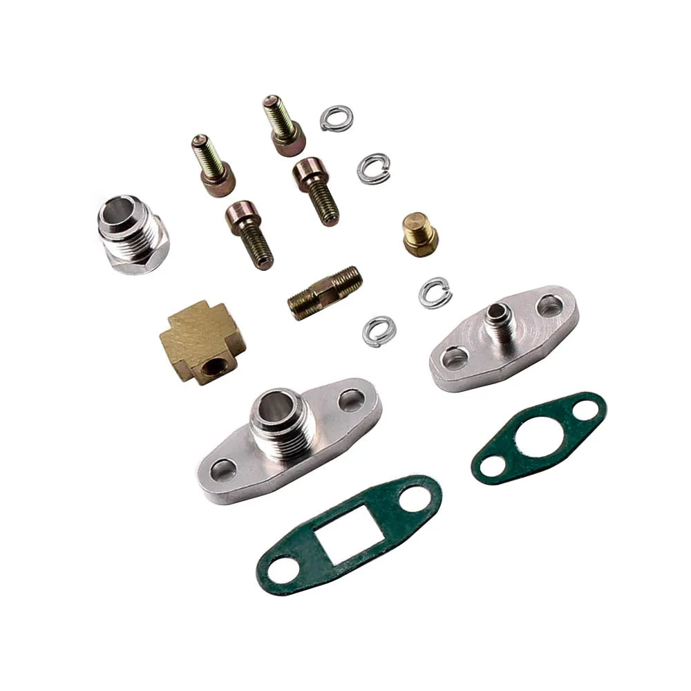 T3 T04E Turbo V-Band 400+HP Internal Wastegate+Oil Return+Feed Line Blow Off