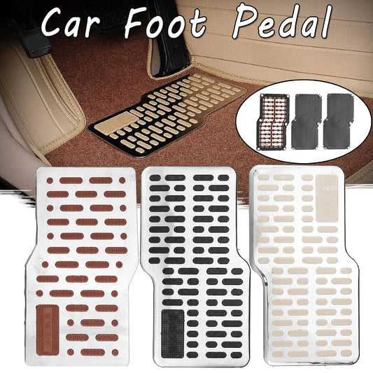 Color Name: Brown - Car Foot Rest Pedal Board Floor Carpet Mat - Premium Interior Accessories from GISAEV - Just $31.99! Shop now at Rapidvehicles