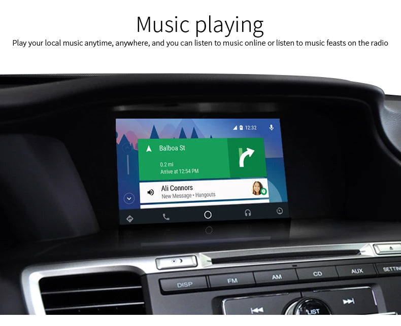 Car Media Player For Honda Accord 9 9.5,2013 2014 2015 2016 2017 5G Wireless Carplay Android Auto Bluetooth Phones,  Music