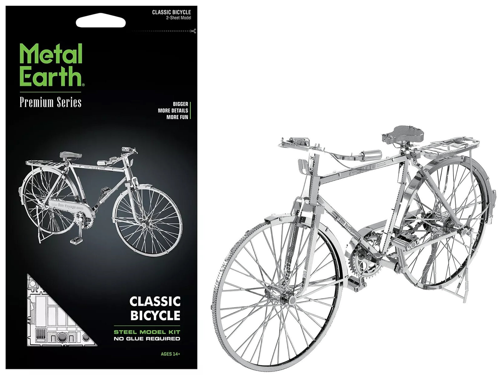 Model Kit Classic Bicycle "Bon Voyage" (Challenging Difficulty) Steel Model by Metal Earth - Premium Model Kits(To Built) from Metal Earth - Just $31.74! Shop now at Rapidvehicles