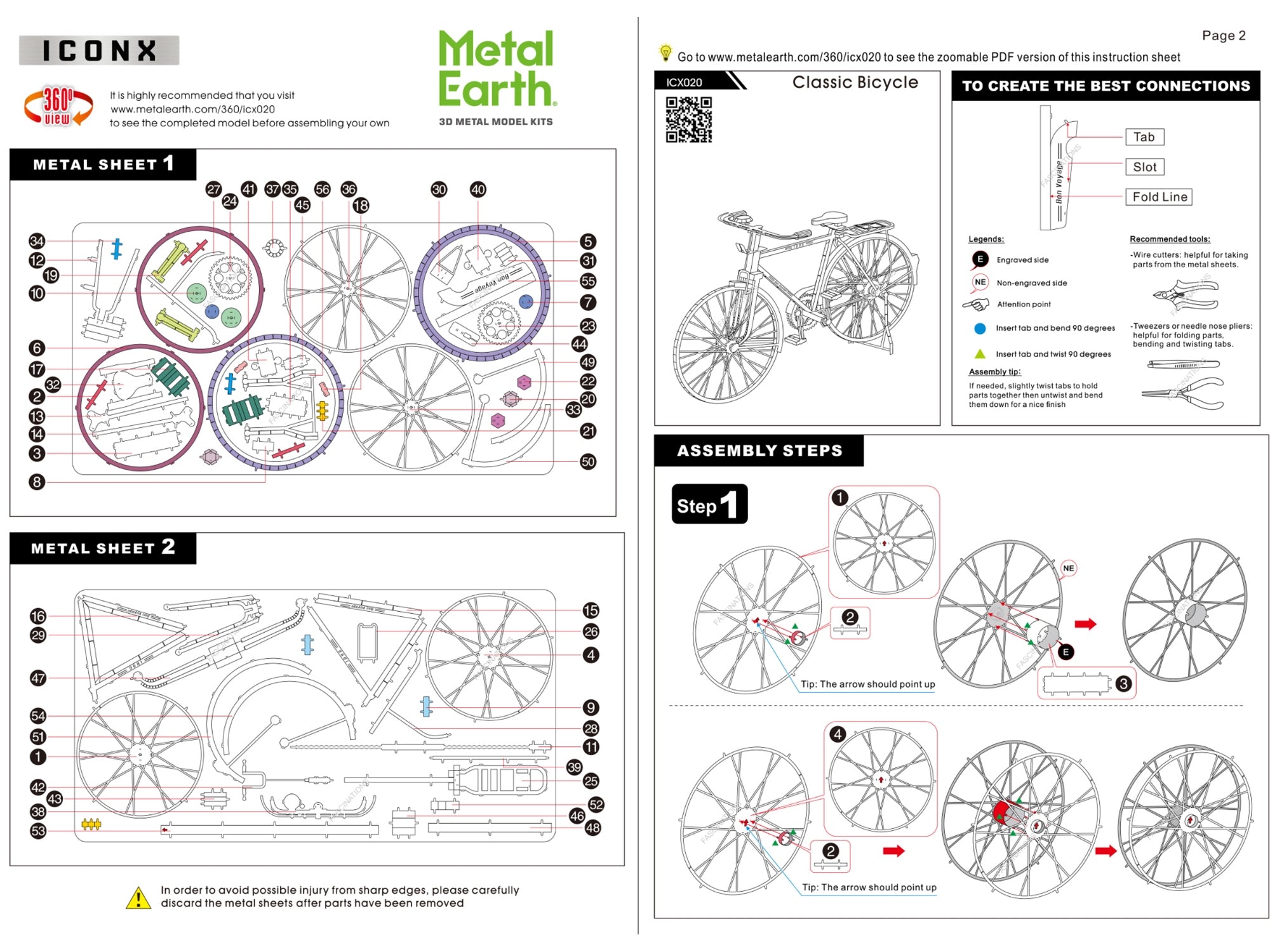 Model Kit Classic Bicycle "Bon Voyage" (Challenging Difficulty) Steel Model by Metal Earth - Premium Model Kits(To Built) from Metal Earth - Just $31.74! Shop now at Rapidvehicles