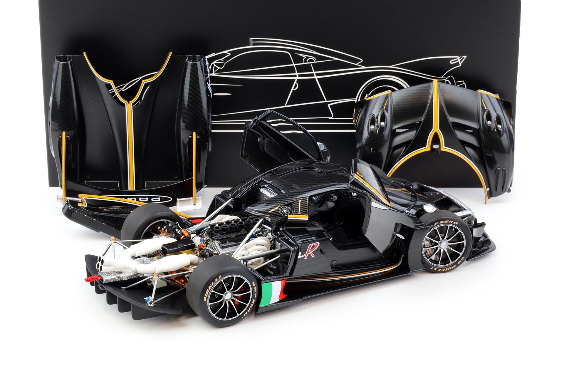 LCD Pagani Huayra R Pearl Black Carbon 1:18