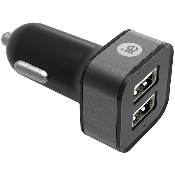 iEssentials IEN-PC22A-BK 2.4-Amp Dual USB Car Charger (Black) - Premium Cell Phone Car Chargers from IESSENTIALS(R) - Just $29.13! Shop now at Rapidvehicles