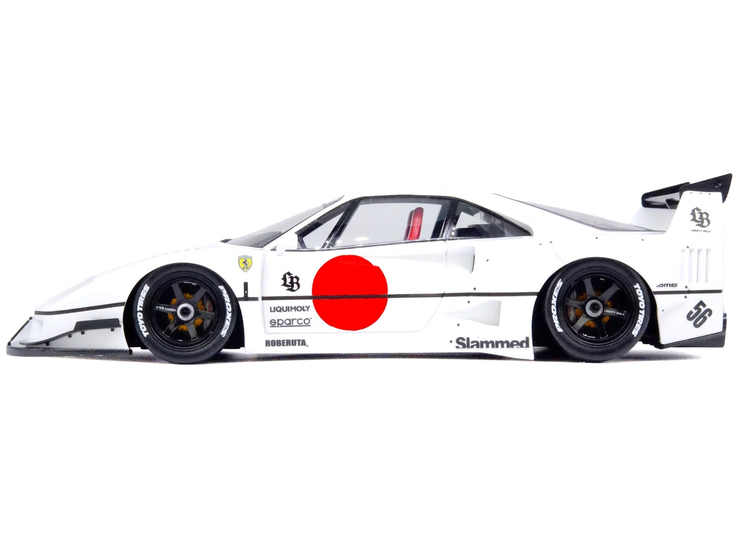 LBWK (Liberty Walk) F40 White with Graphics "Tokyo Auto Salon - Premium Other from Inno Models - Just $463.99! Shop now at Rapidvehicles