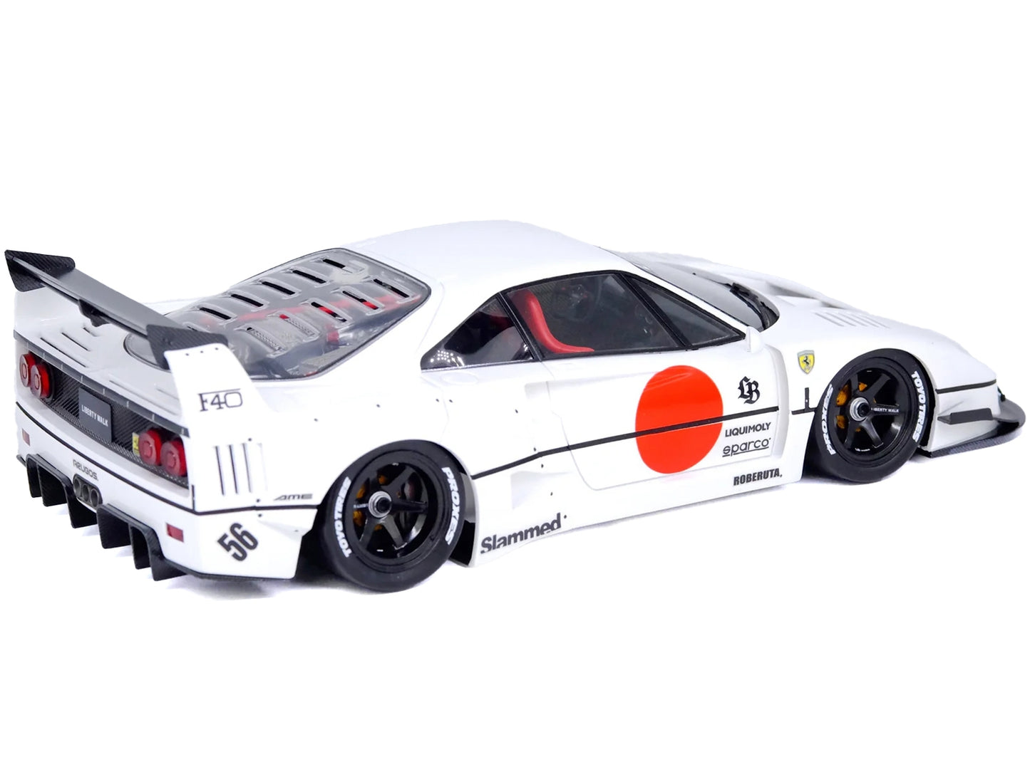 LBWK (Liberty Walk) F40 White with Graphics "Tokyo Auto Salon - Premium Other from Inno Models - Just $463.99! Shop now at Rapidvehicles