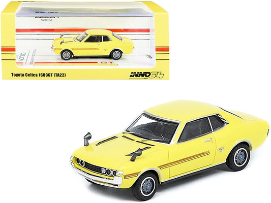 Toyota Celica 1600GT (TA22) RHD (Right Hand Drive) Yellow with - Premium Toyota Models from Inno Models - Just $41.39! Shop now at Rapidvehicles