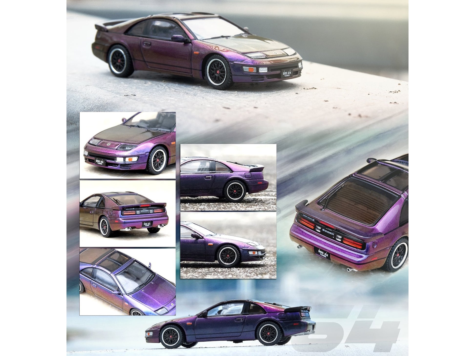 Nissan Fairlady Z (Z32) RHD (Right Hand Drive) Midnight Purple II - Premium Nissan Models from Inno Models - Just $61.99! Shop now at Rapidvehicles